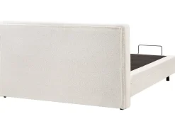 Justerbar seng Boucle DUKE 180 x 200 cm Cremehvid