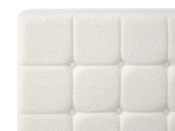Justerbar seng Boucle DUKE 180 x 200 cm Cremehvid