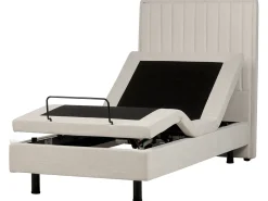 Justerbar seng CASTELLAN 90 x 200 cm Lys Beige