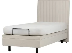 Justerbar seng CASTELLAN 90 x 200 cm Lys Beige