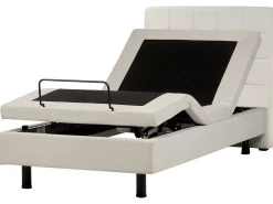 Justerbar seng DUKE 90 x 200 cm Lys Beige