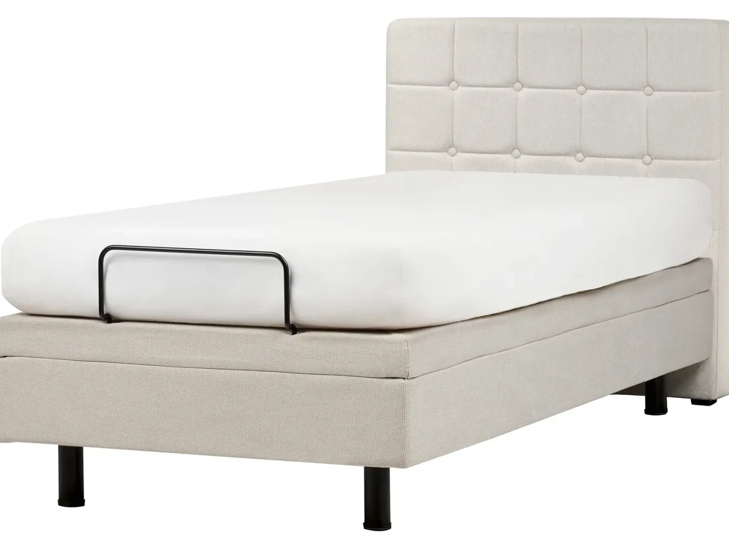 Justerbar seng DUKE 90 x 200 cm Lys Beige
