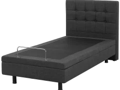 Justerbar seng DUKE 90 x 200 cm Mørkegrå