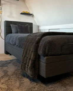 Justerbar seng DUKE 90 x 200 cm Mørkegrå