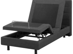 Justerbar seng DUKE 90 x 200 cm Mørkegrå