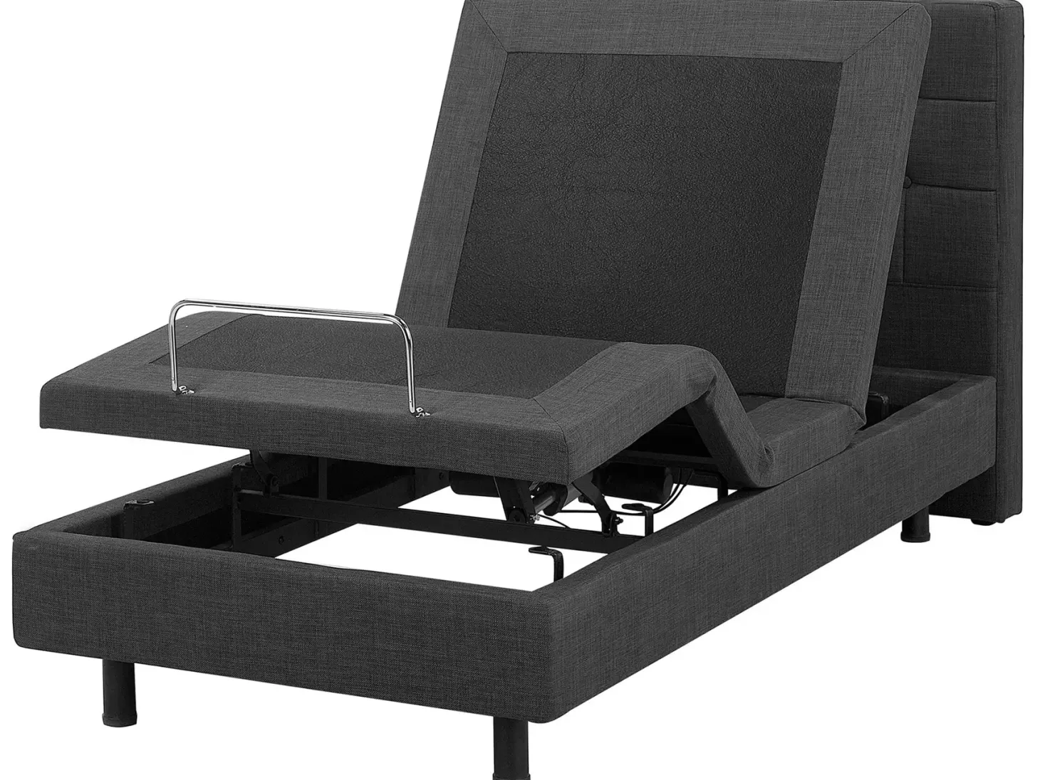 Justerbar seng DUKE 90 x 200 cm Mørkegrå