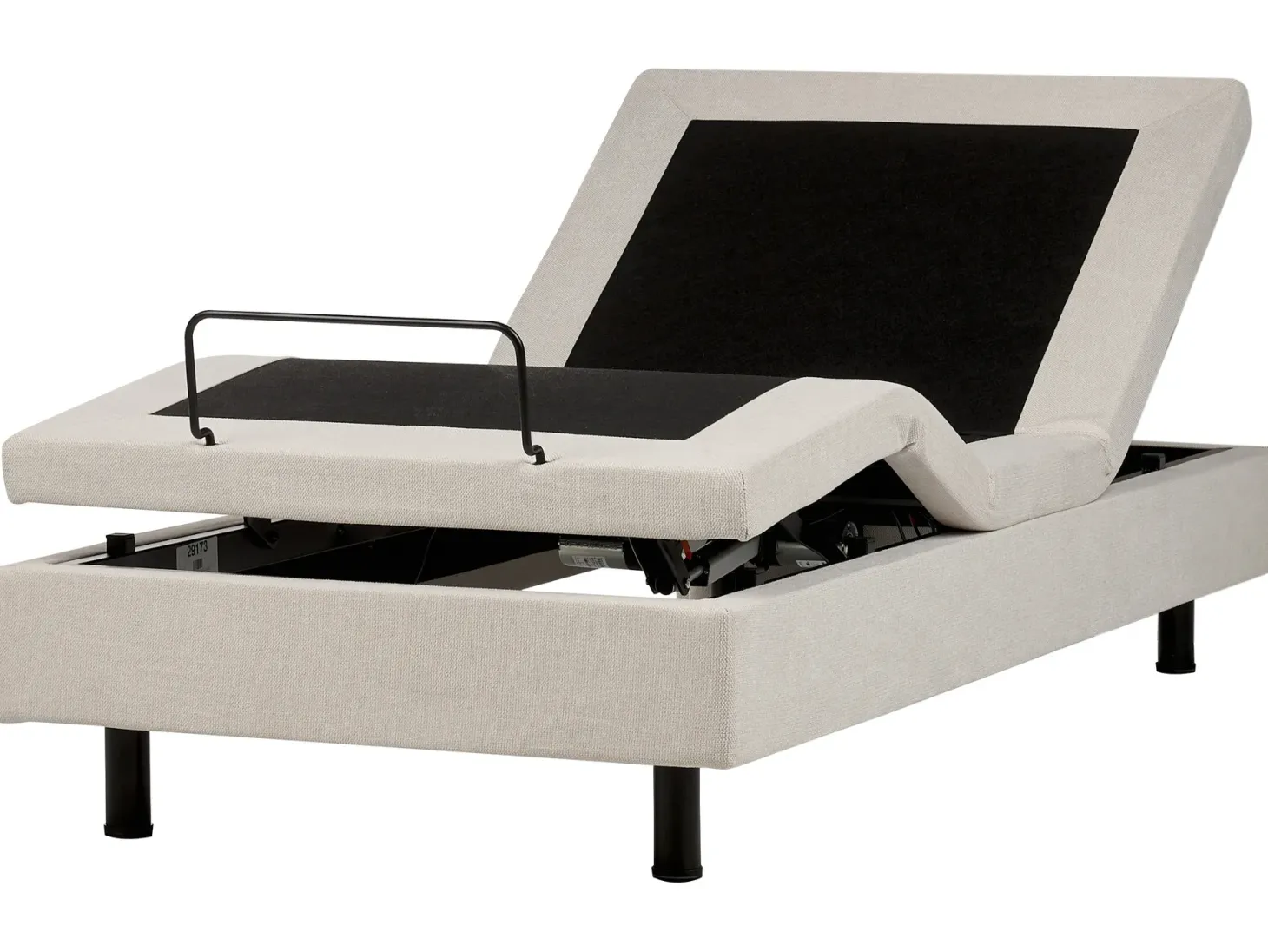 Justerbar seng uden hovedgærde CASTELLAN 90 x 200 cm Lys Beige