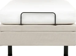 Justerbar seng uden hovedgærde CASTELLAN 90 x 200 cm Lys Beige