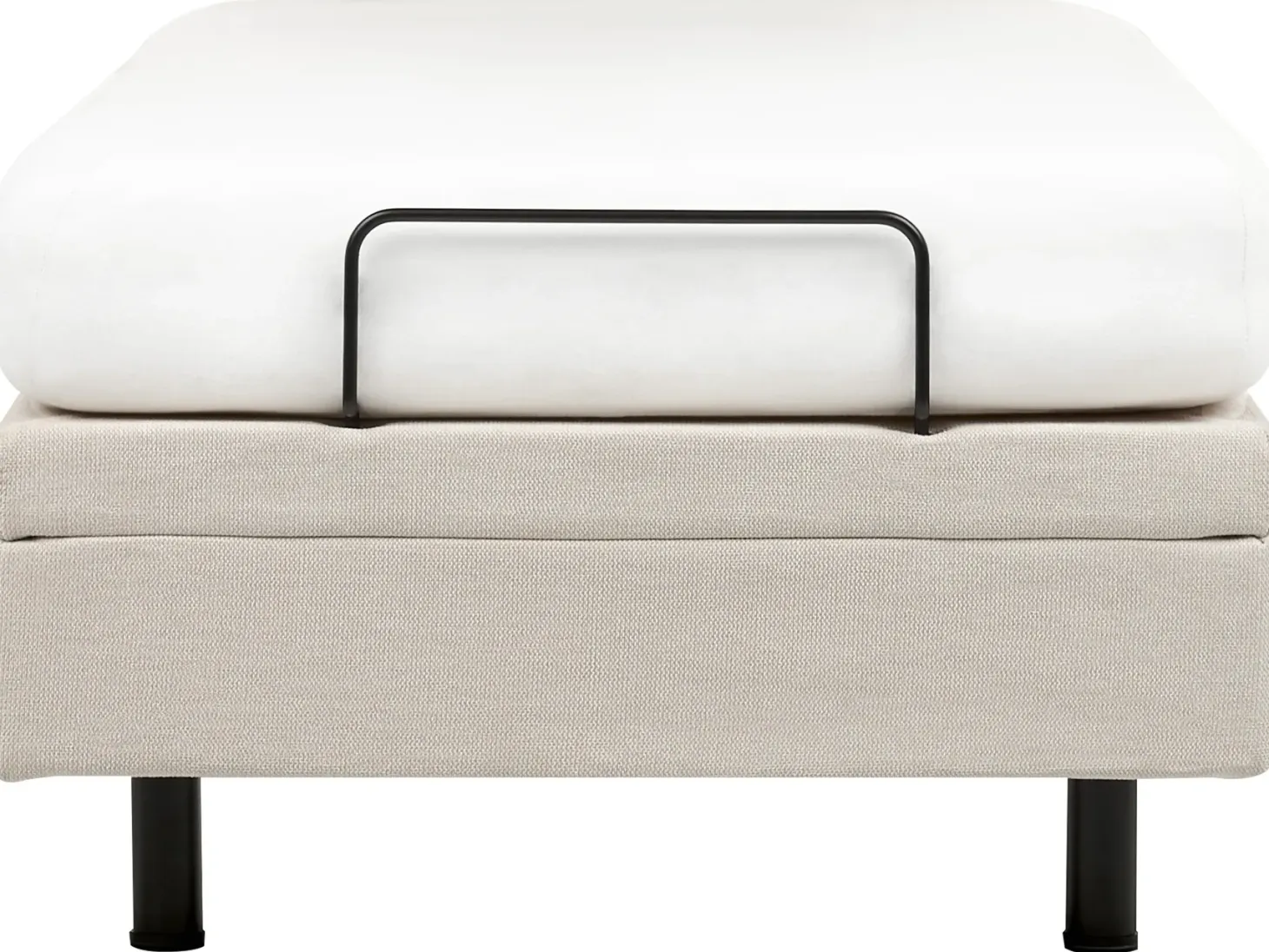 Justerbar seng uden hovedgærde CASTELLAN 90 x 200 cm Lys Beige