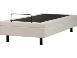 Justerbar seng uden hovedgærde CASTELLAN 90 x 200 cm Lys Beige