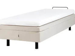 Justerbar seng uden hovedgærde CASTELLAN 90 x 200 cm Lys Beige