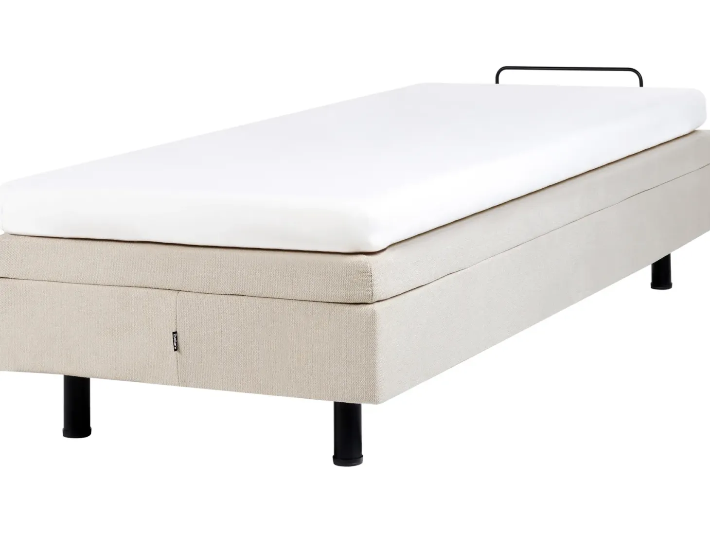 Justerbar seng uden hovedgærde CASTELLAN 90 x 200 cm Lys Beige