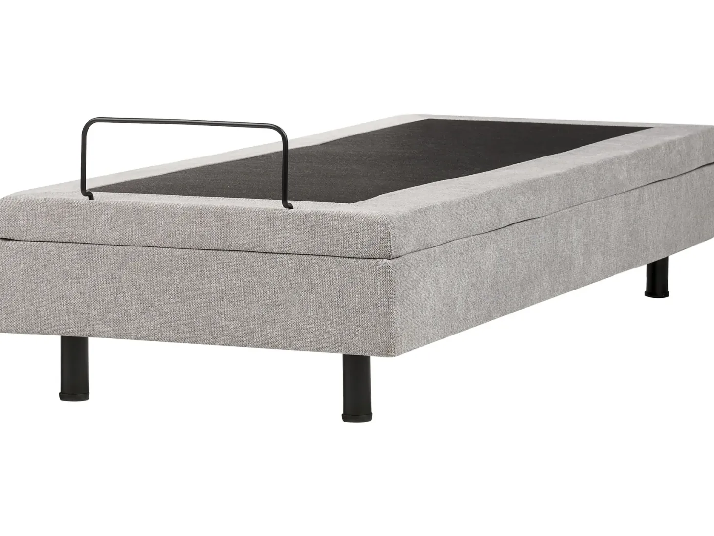 Justerbar seng uden hovedgærde CASTELLAN 80 x 200 cm Lysegrå