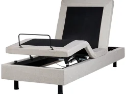 Justerbar seng uden hovedgærde DUKE 90 x 200 cm Beige