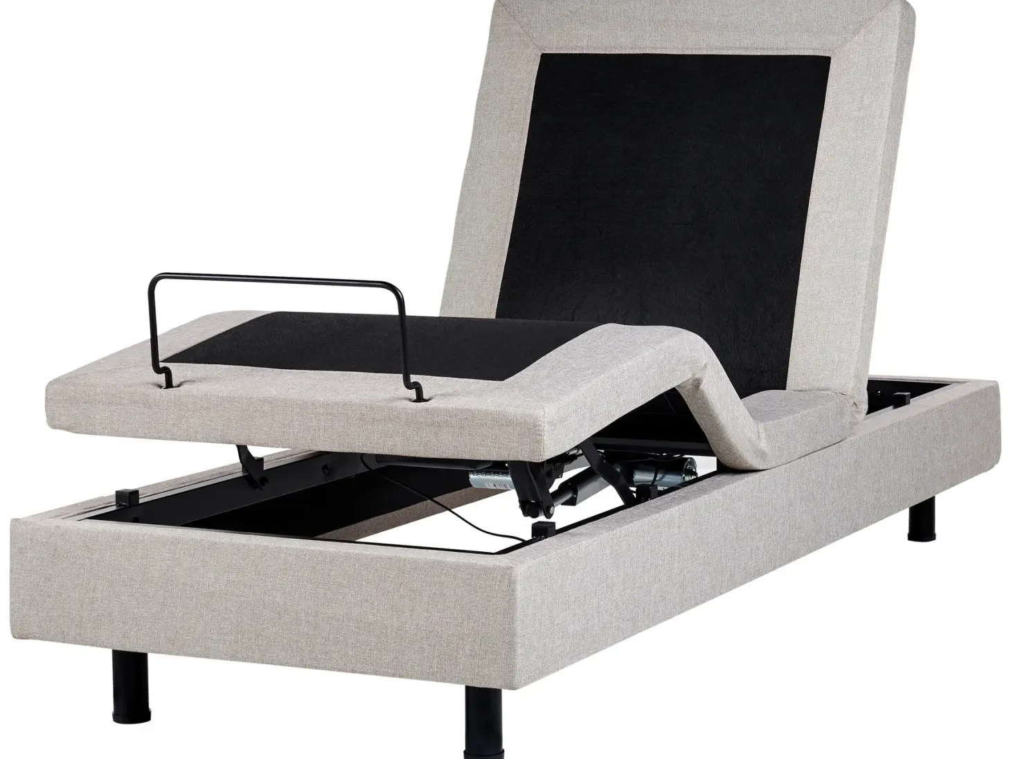 Justerbar seng uden hovedgærde DUKE 90 x 200 cm Beige