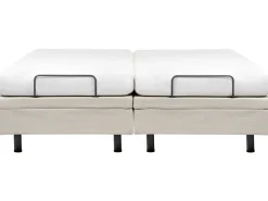 Justerbar seng uden hovedgærde CASTELLAN 180 x 200 cm Lys Beige