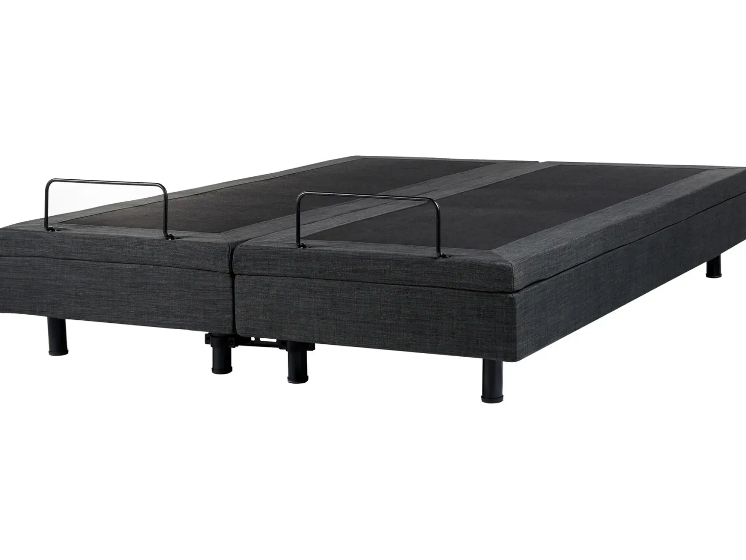Justerbar seng uden hovedgærde DUKE 180 x 200 cm Mørkegrå