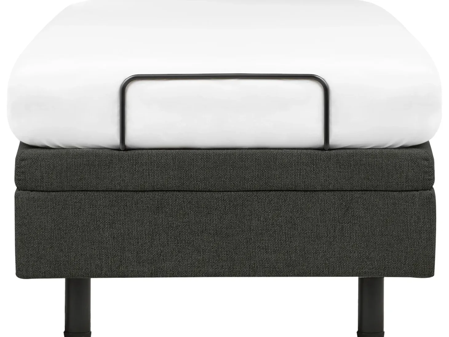 Justerbar seng uden hovedgærde CASTELLAN 90 x 200 cm Mørkegrå