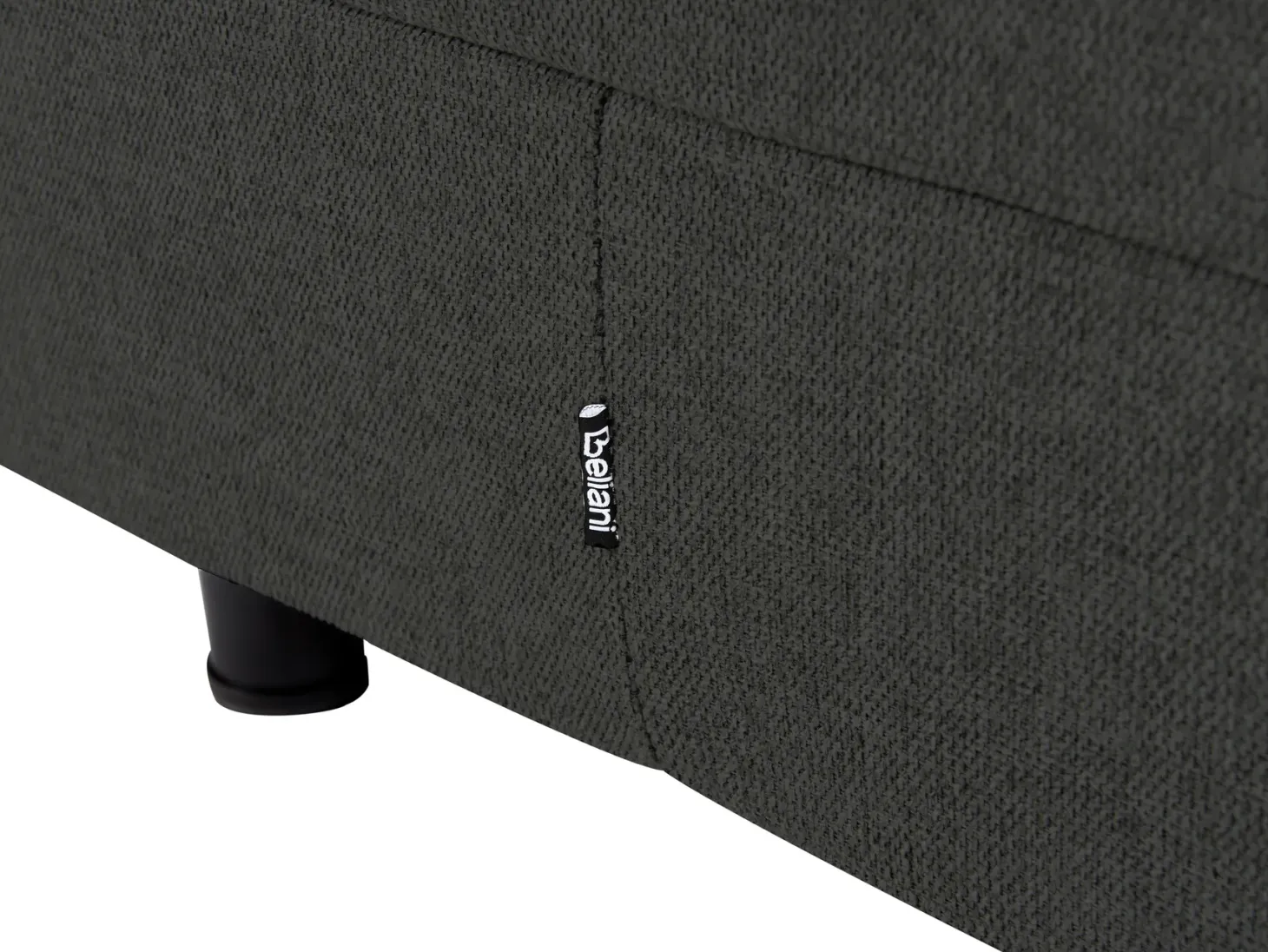 Justerbar seng uden hovedgærde CASTELLAN 90 x 200 cm Mørkegrå