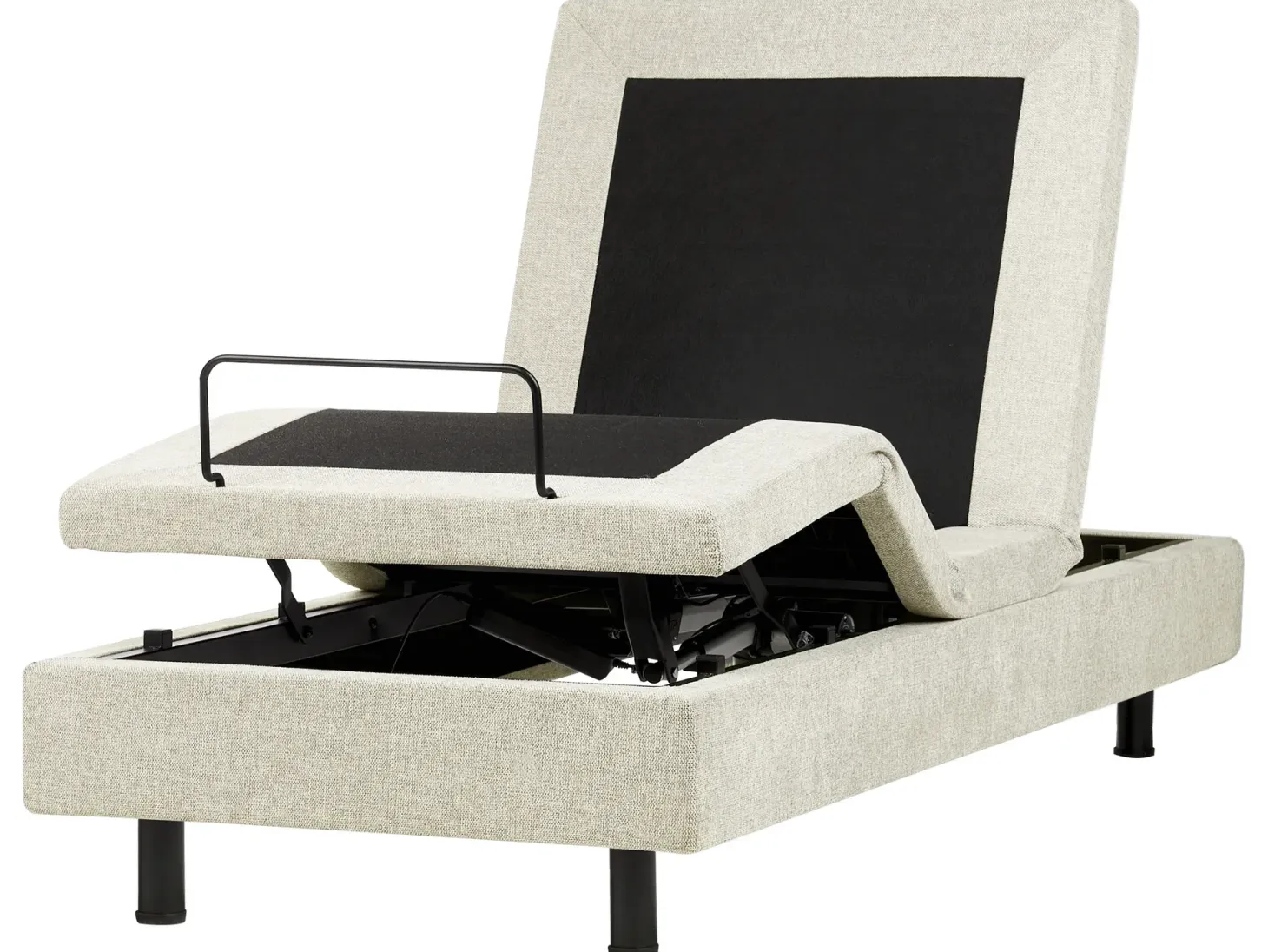 Justerbar seng uden hovedgærde CASTELLAN 90 x 200 cm Beige