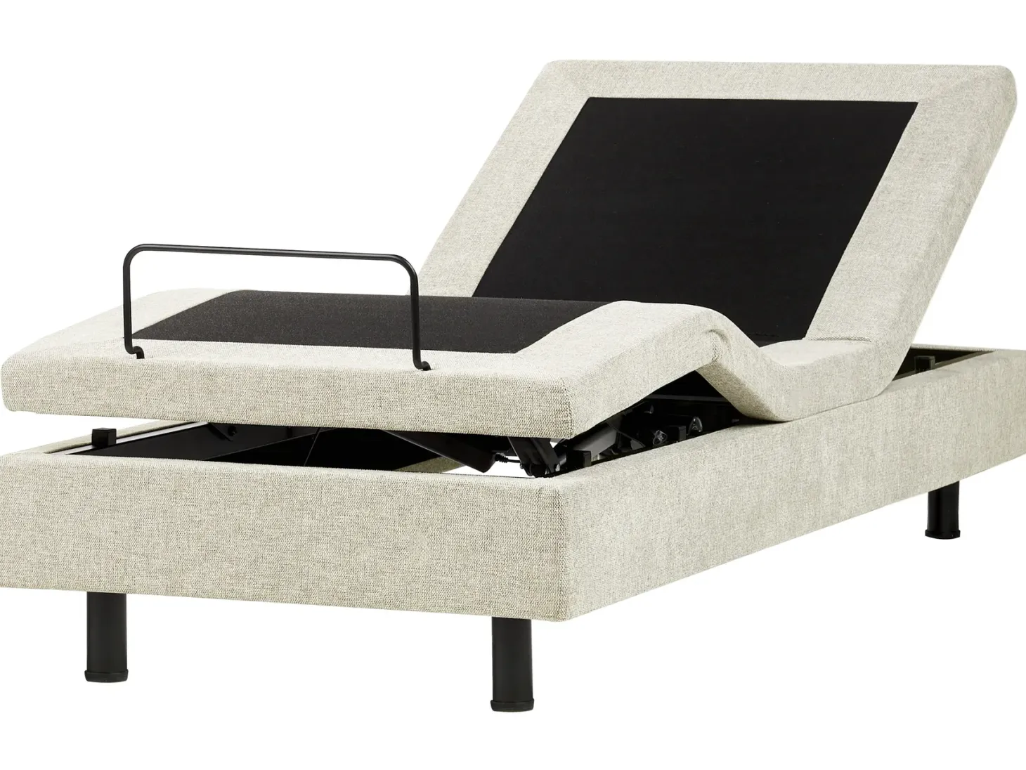 Justerbar seng uden hovedgærde CASTELLAN 90 x 200 cm Beige
