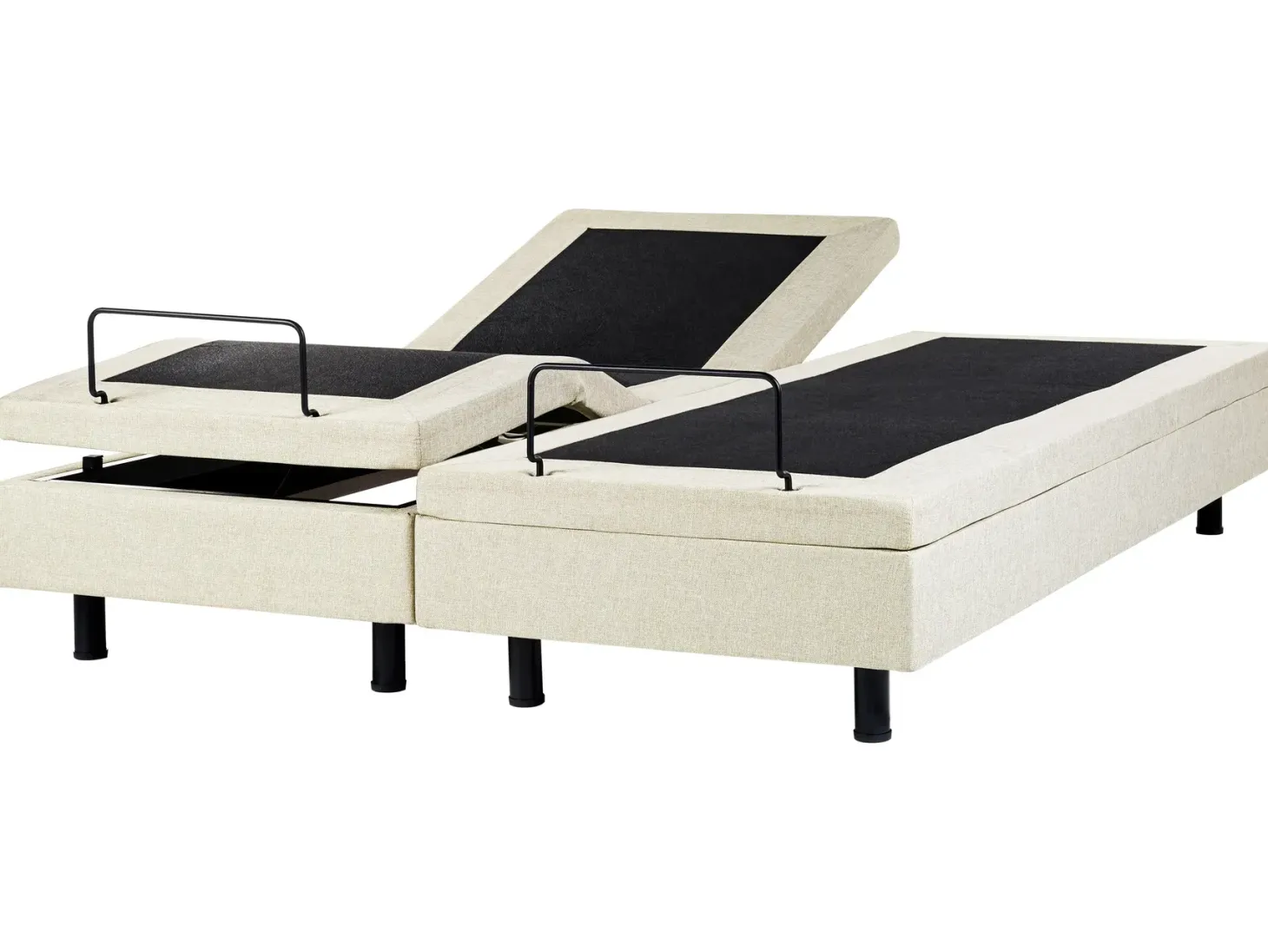 Justerbar seng uden hovedgærde CASTELLAN 180 x 200 cm Beige
