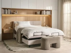 Justerbar seng VICEROY 180 x 200 cm Lys Beige