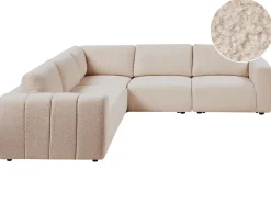 KIVVIK 5 personers Hjørnesofa modul Højrevendt Beige Boucle
