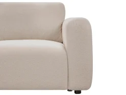 KIVVIK 5 personers Hjørnesofa modul Højrevendt Beige Boucle