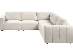 KIVVIK 5 personers Hjørnesofa modul Venstrevendt Cremehvid Boucle
