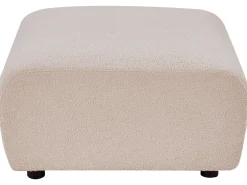 KIVVIK 5 personers Hjørnesofa modul Venstrevendt Beige Boucle med fodskammel