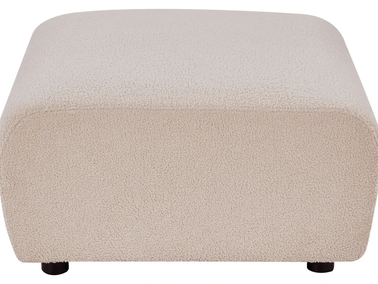 KIVVIK 5 personers Hjørnesofa modul Venstrevendt Beige Boucle med fodskammel