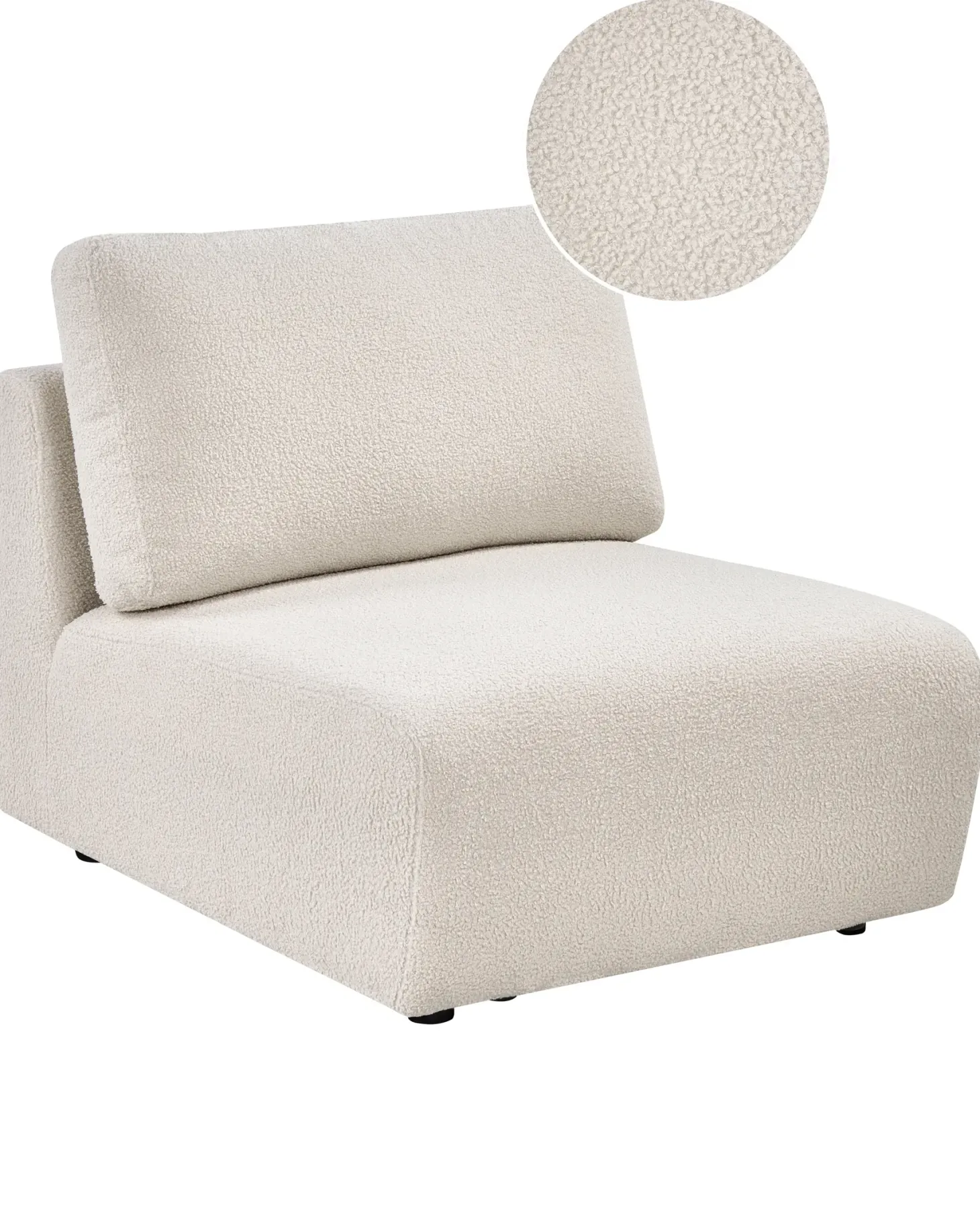KIVVIK Stol Modul Cremehvid Boucle