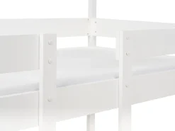 Køjeseng Hus Fyretræ LABATUT 90 x 200 cm Hvid