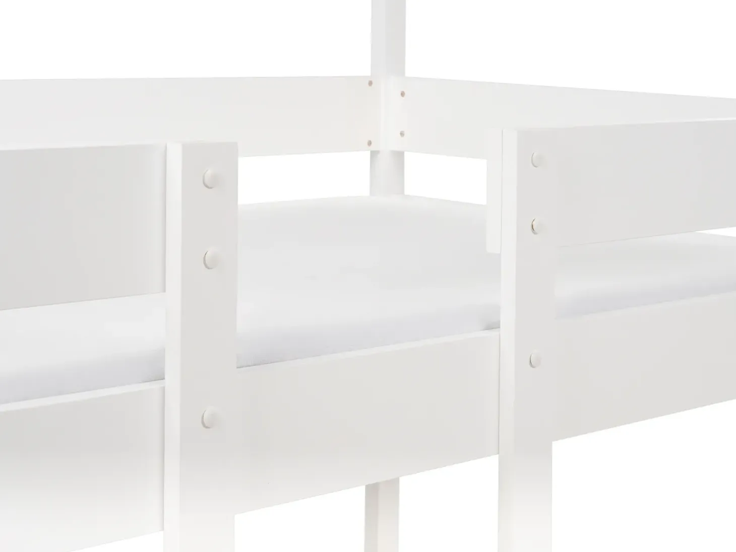 Køjeseng Hus Fyretræ LABATUT 90 x 200 cm Hvid