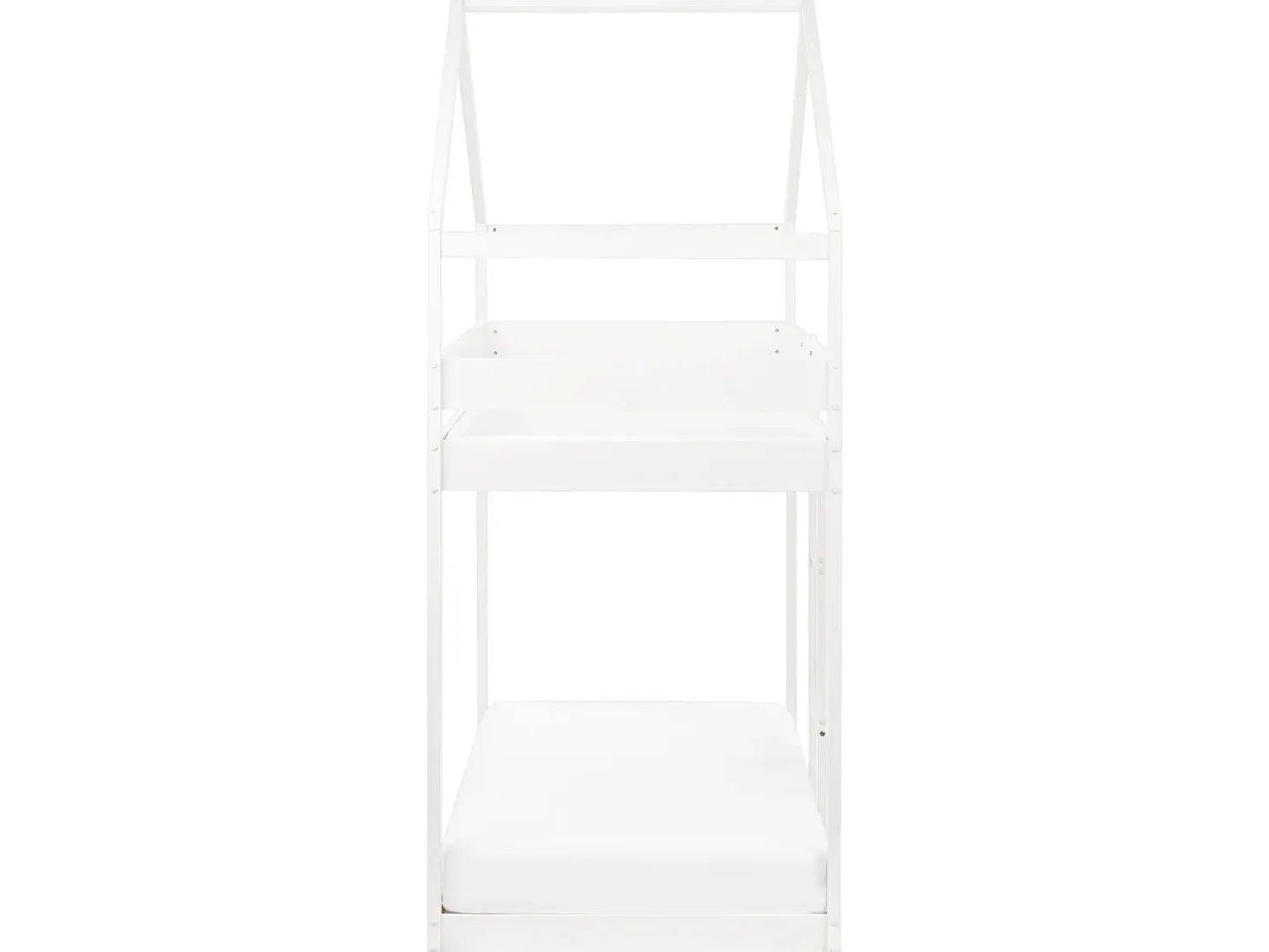 Køjeseng Hus Fyretræ LABATUT 90 x 200 cm Hvid