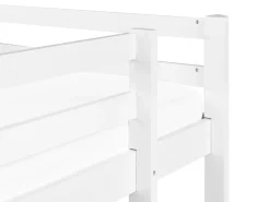 Køjeseng med skrivebord Fyretræ LOURY 90 x 200 cm Hvid