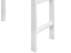 Køjeseng med skrivebord Fyretræ LOURY 90 x 200 cm Hvid