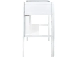 Køjeseng med skrivebord Fyretræ FOUCAMONT 90 x 200 cm Hvid
