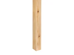 Køjeseng med skrivebord Fyretræ FOUCAMONT 90 x 200 cm Lysebrun
