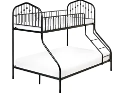 Køjeseng Metal CHAMONIX 90/140 x 200 cm Sort