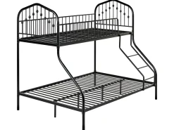 Køjeseng Metal CHAMONIX 90/140 x 200 cm Sort