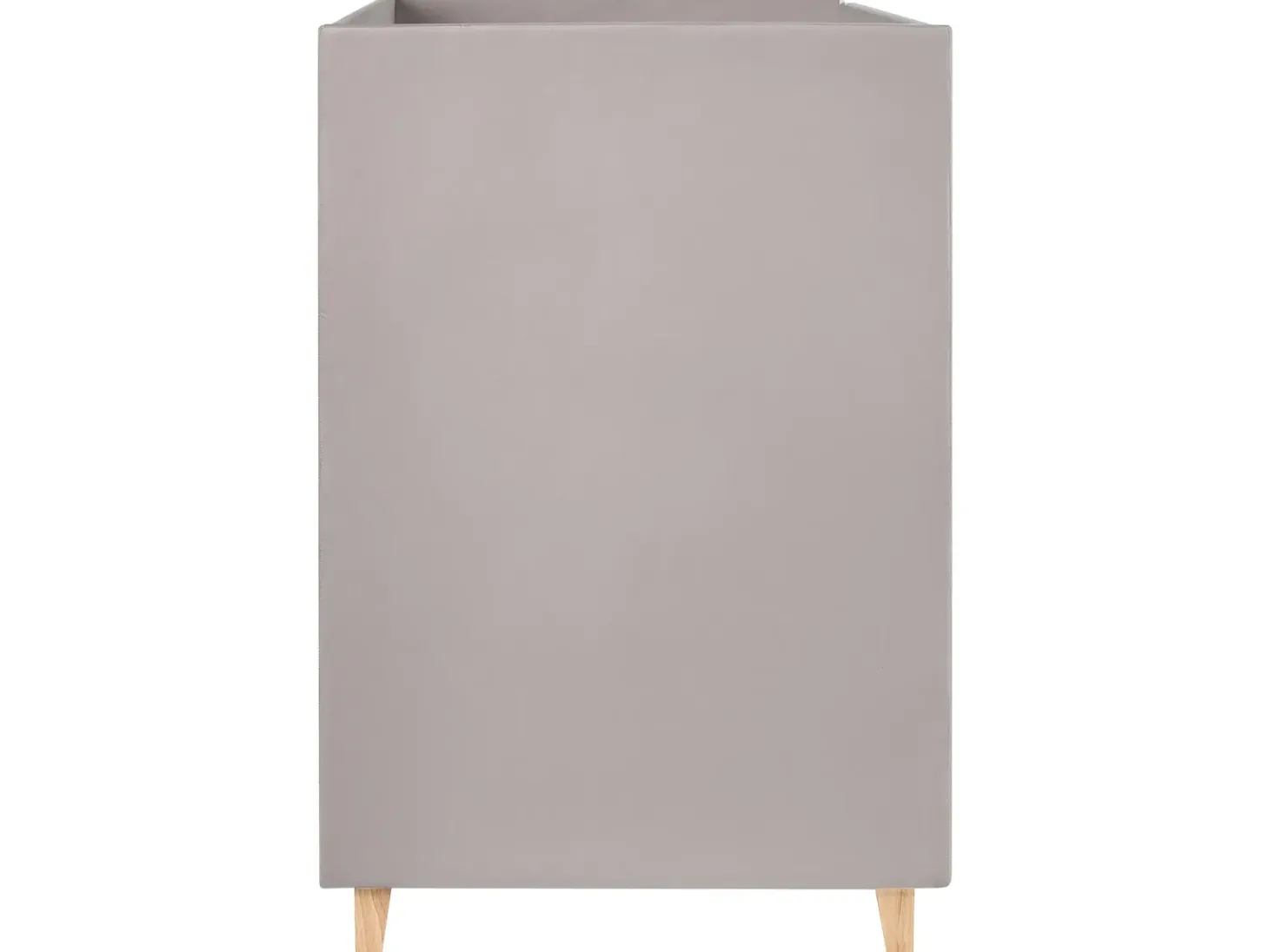 Køjeseng Velour CHOCQUES 90 x 200 cm Lysegrå