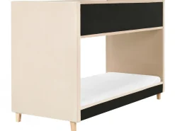 Køjeseng Velour CHOCQUES 90 x 200 cm Lys Beige