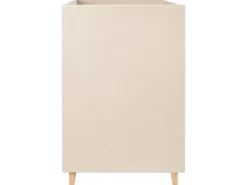 Køjeseng Velour CHOCQUES 90 x 200 cm Lys Beige