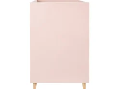 Køjeseng Velour CHOCQUES 90 x 200 cm Pastellrosa