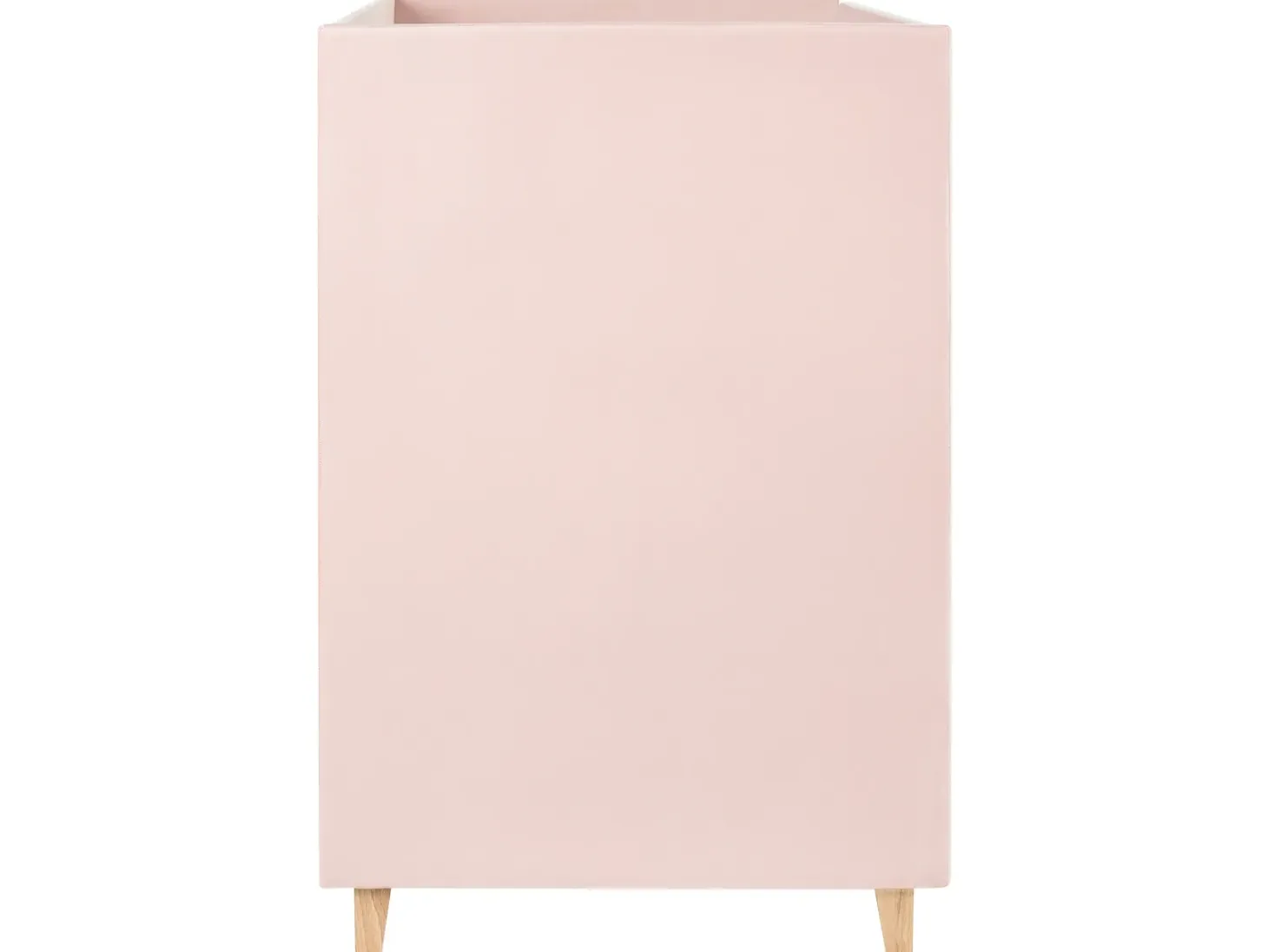Køjeseng Velour CHOCQUES 90 x 200 cm Pastellrosa