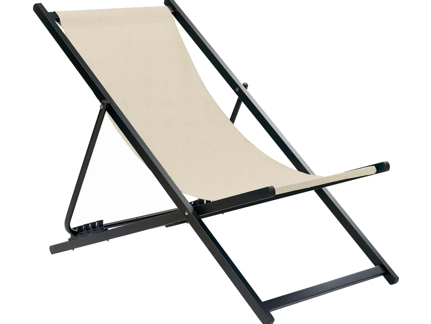 Klap dækstol LOCRI II Metal Beige