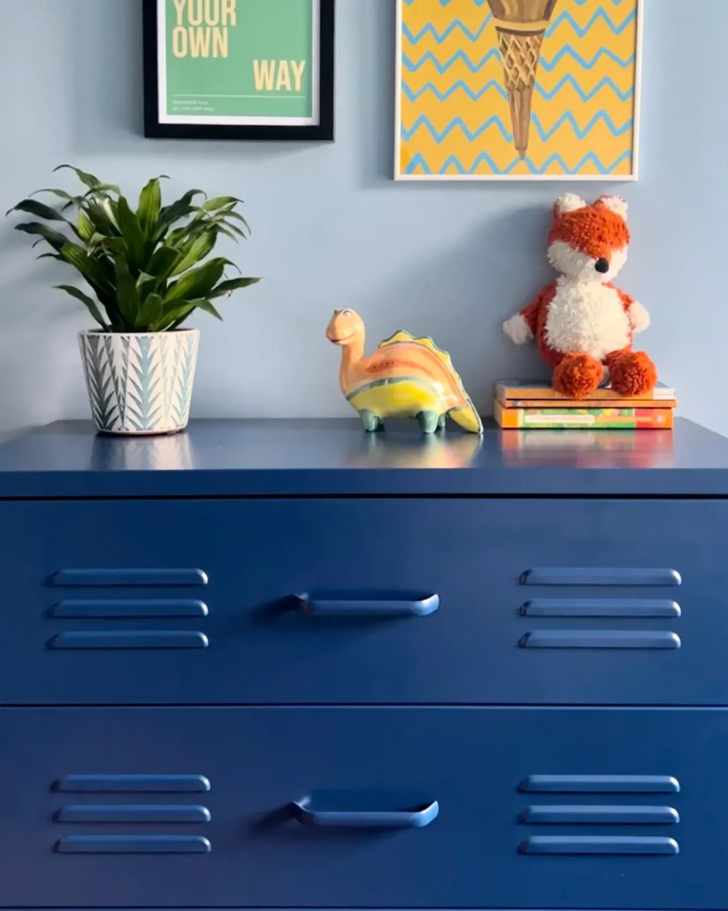 Kommode ENAGO Metal Navy Blå