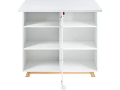 Kommode med skrivebordsfunktion FLOMOT Hvid 80 cm 40/80 cm Foldbar